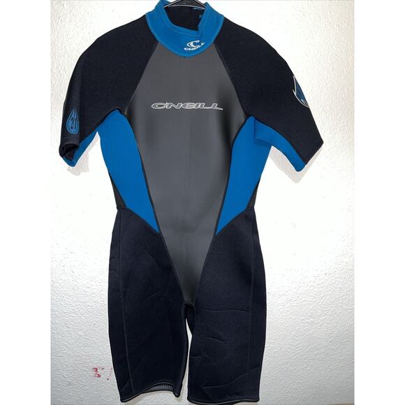 Unisex O' Neill Shorty Wetsuit Style 7428 Size 14 Teal/Black